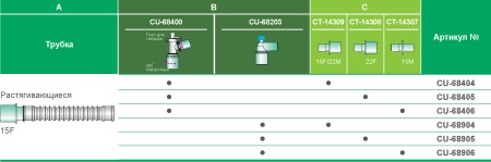 Соединитель гибкий угловой растягивающийся с вертлюжным угловым коннектором с портом для санации